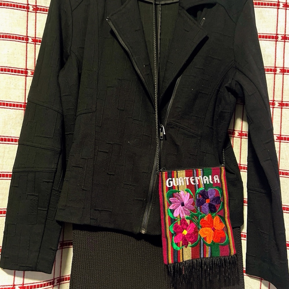 Black Embroidered Women's Jacket Liverpool Los Angeles awesome material gorgeous